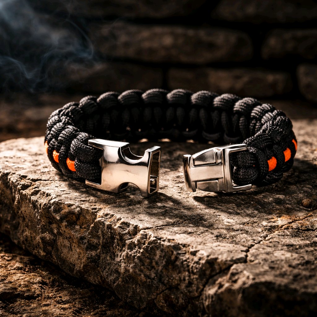 Thin Orange Line - Handmade Search and Rescue Support Bracelet
