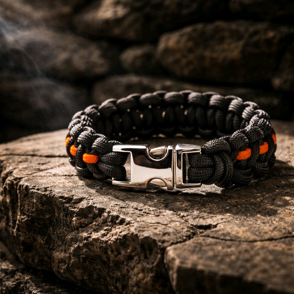 Thin Orange Line - Handmade Search and Rescue Support Bracelet