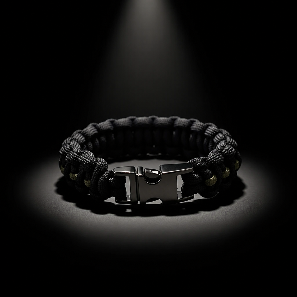 Thin Green Line Paracord Bracelet - Handmade Military Support Bracelet