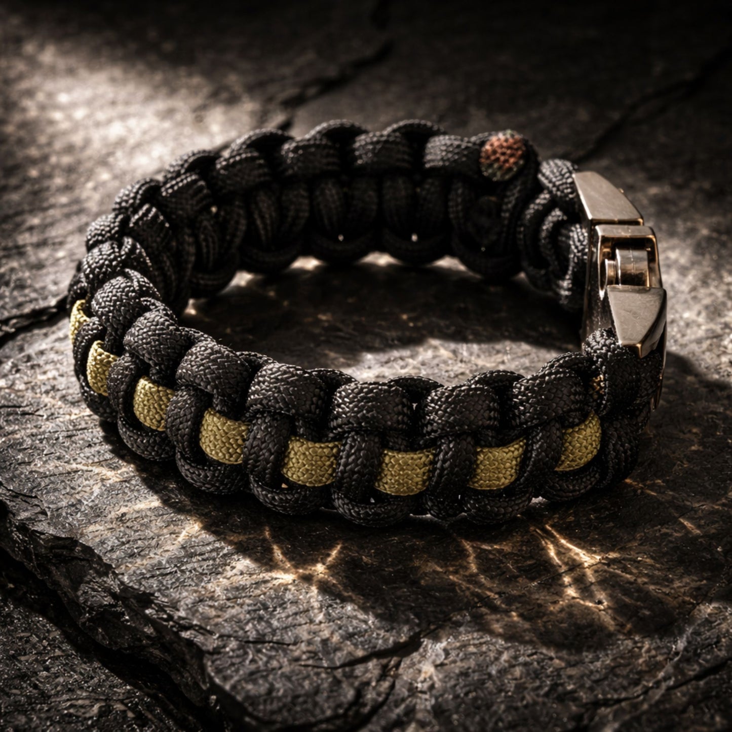 Thin Green Line Paracord Bracelet - Handmade Military Support Bracelet