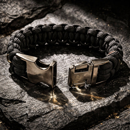 Thin Green Line Paracord Bracelet - Handmade Military Support Bracelet